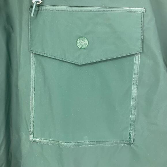 Vintage 1990's Sportsman's Choice Sz XL Longline Green Seam Sealed Raincoat Hood - Picture 3 of 7